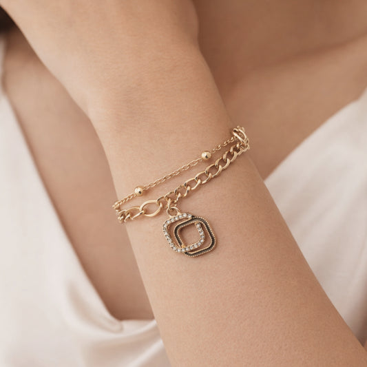 Aurelia Crystal Layered Bracelet